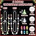 Traplace 2PCS Christmas Light Necklace Light up 3 Modes Christmas Accessories Multicolor Xmas Tree Snowman Designs Wearable Festive Light up Decor for Xmas Theme Party Supplies Ugly Sweater Decorations - Image 4