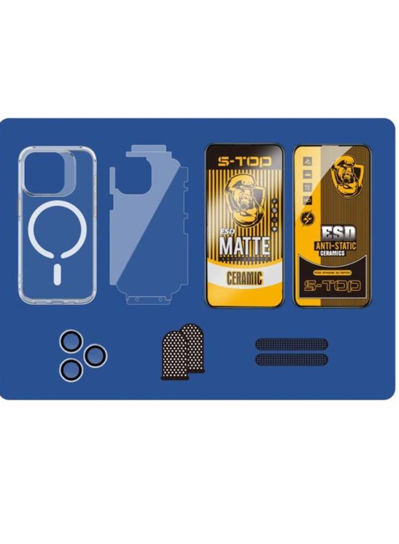 اس-توب مجموعة  الحمايه ايفون 15 المتكاملة 7 في 1 حمايه تستحق الثقة - Image 3