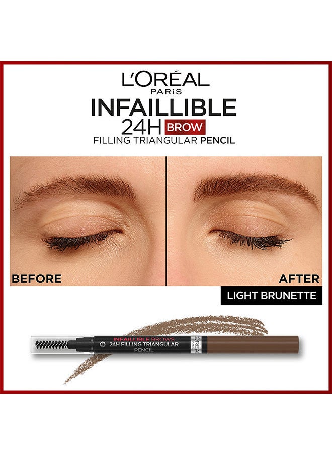 L'OREAL PARIS - حواجب Infaillible، قلم مثلث يدوم 24 ساعة، 5.0 - Image 1