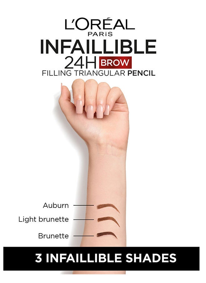L'OREAL PARIS - حواجب Infaillible، قلم مثلث يدوم 24 ساعة، 5.0 - Image 1