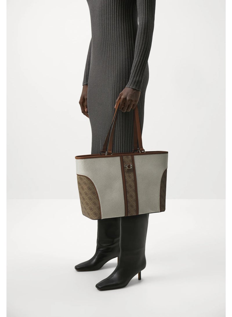 Guess KERIMA TOTE - Handbag - natural/Light Brown - Image 4