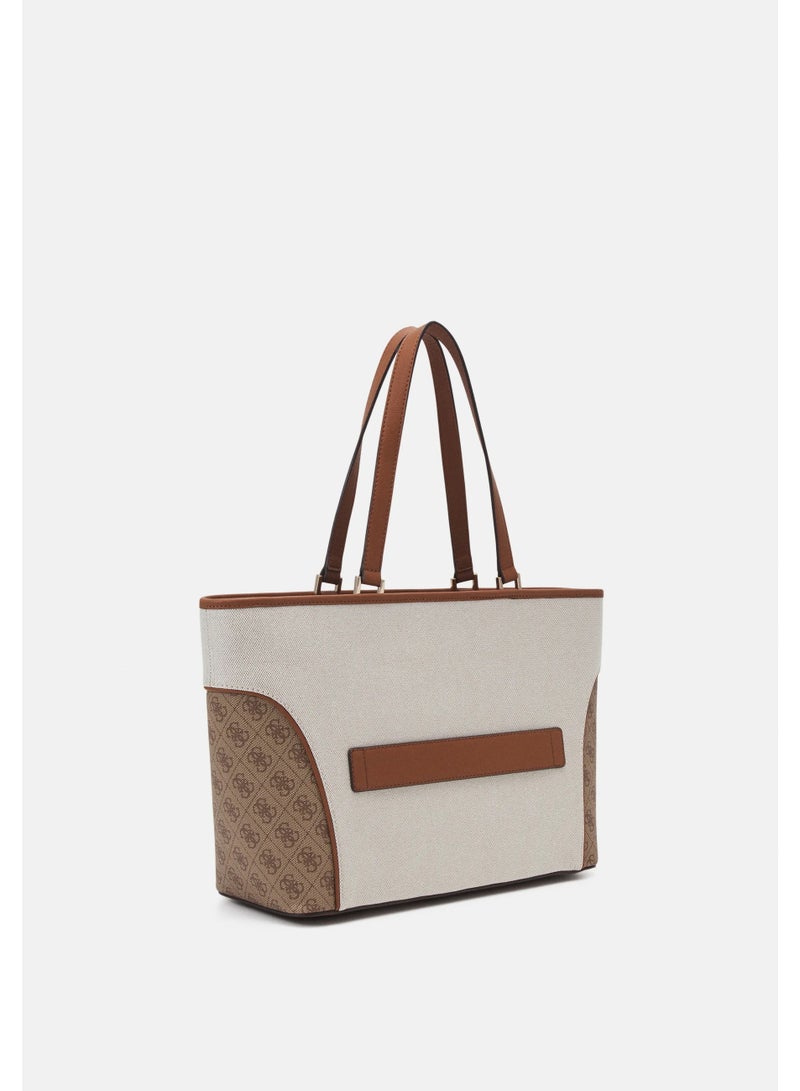 Guess KERIMA TOTE - Handbag - natural/Light Brown - Image 2