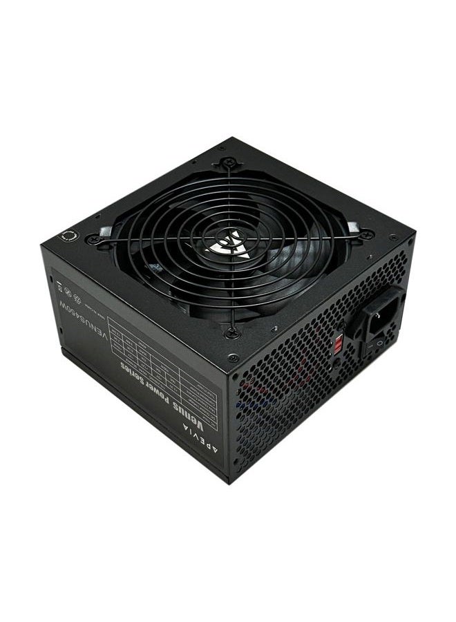 APEVIA مزود طاقة APEVIA VENUS450W 450W ATX مع مروحة 120 مم ذات تحكم حراري تلقائي، مفتاح 115/230 فولت، جميع الحمايات - Image 2