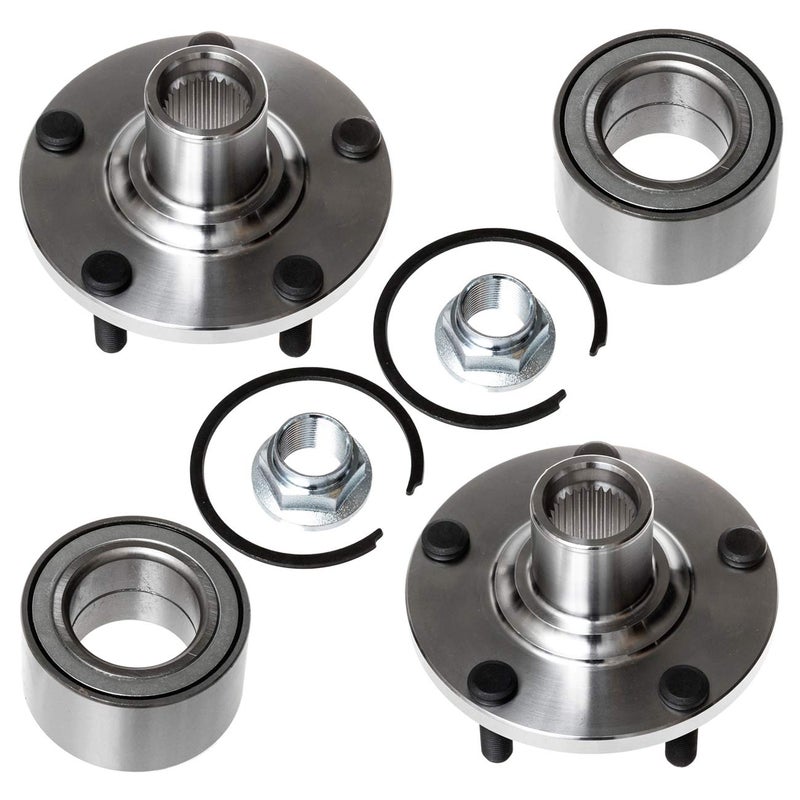 TUCAREST 518516 x2 Front Wheel Bearing and Hub Compatible with 20022006 Nissan Altima for V635L 20002008 Maxima 20002001 infiniti I30 0204 I35 5 Lug Hub Repair Kit
