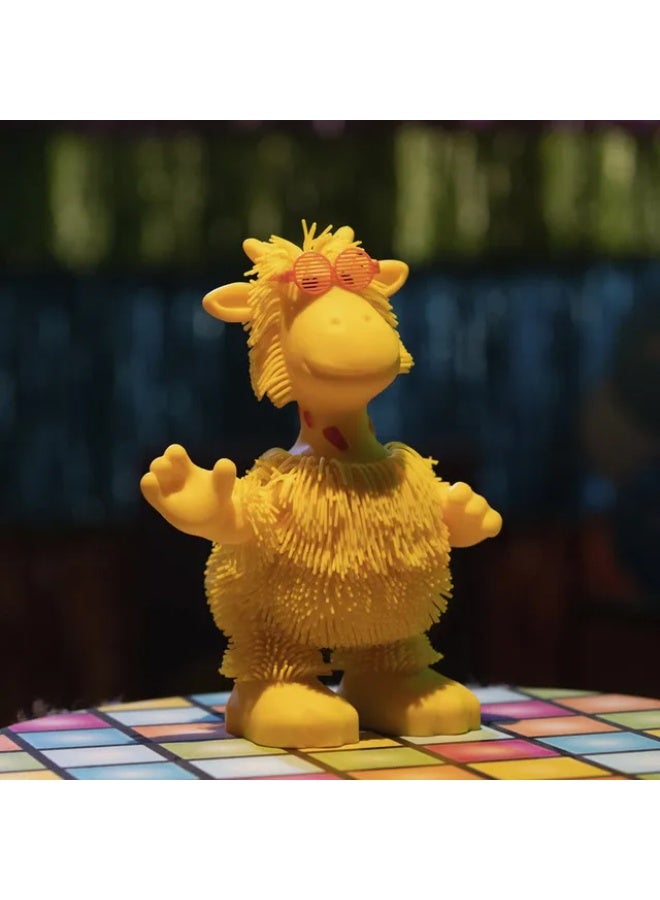 EOLO Jiggly Pup – Gigi the Dancing Giraffe 30.48 cm – Interactive Rubber Pet with Full‑Body Movement, Music & Stretchy TPR Hair – Ages 4+ - Image 1