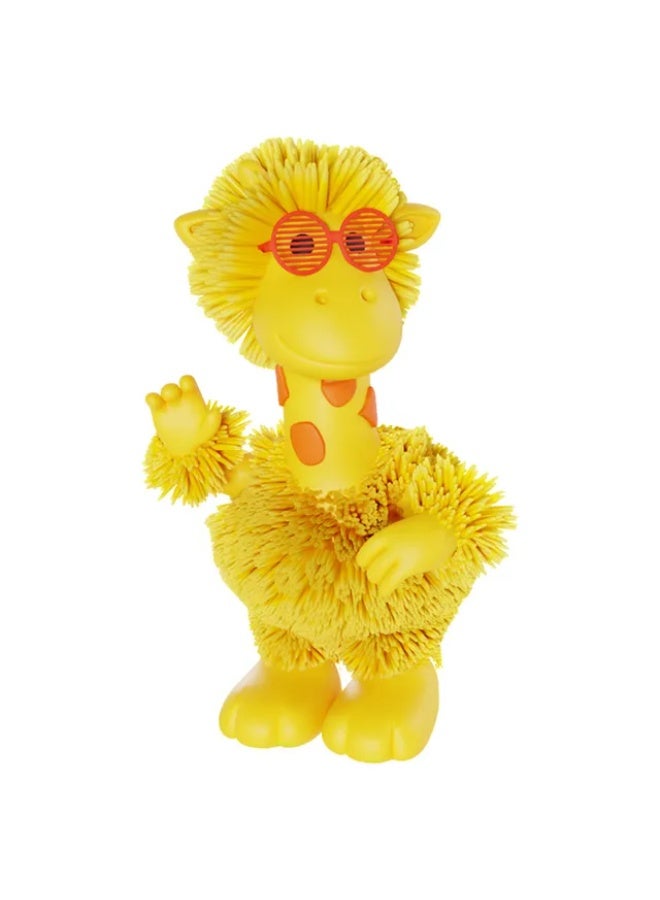 EOLO Jiggly Pup – Gigi the Dancing Giraffe 30.48 cm – Interactive Rubber Pet with Full‑Body Movement, Music & Stretchy TPR Hair – Ages 4+ - Image 3