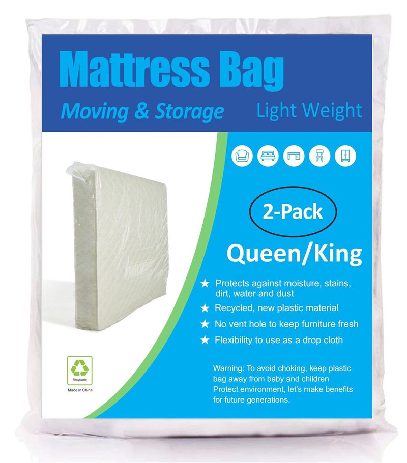 ComfortHome ComfortHome Mattress Bag for Moving and Storage Fits Queen and King Size Mattress 2 Pack 