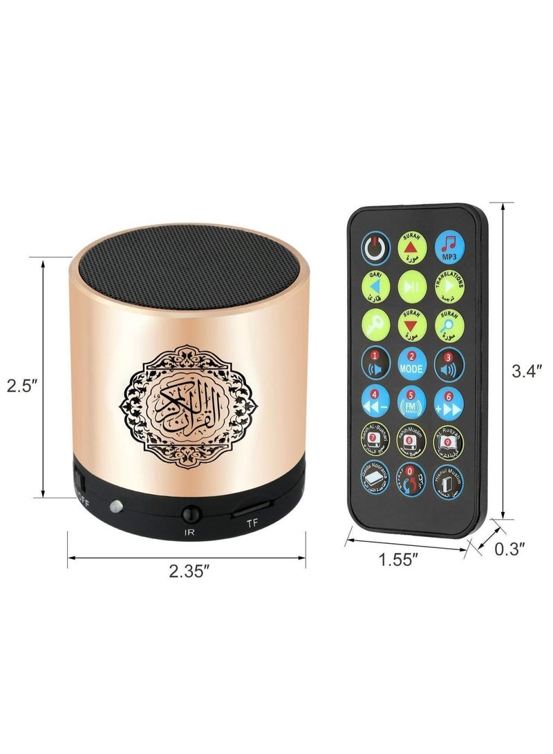 Remote Control Speaker Portable Quran Speaker MP3 Player 8GB TF FM Quran Koran Translator USB Rechargeable Speaker - Image 5