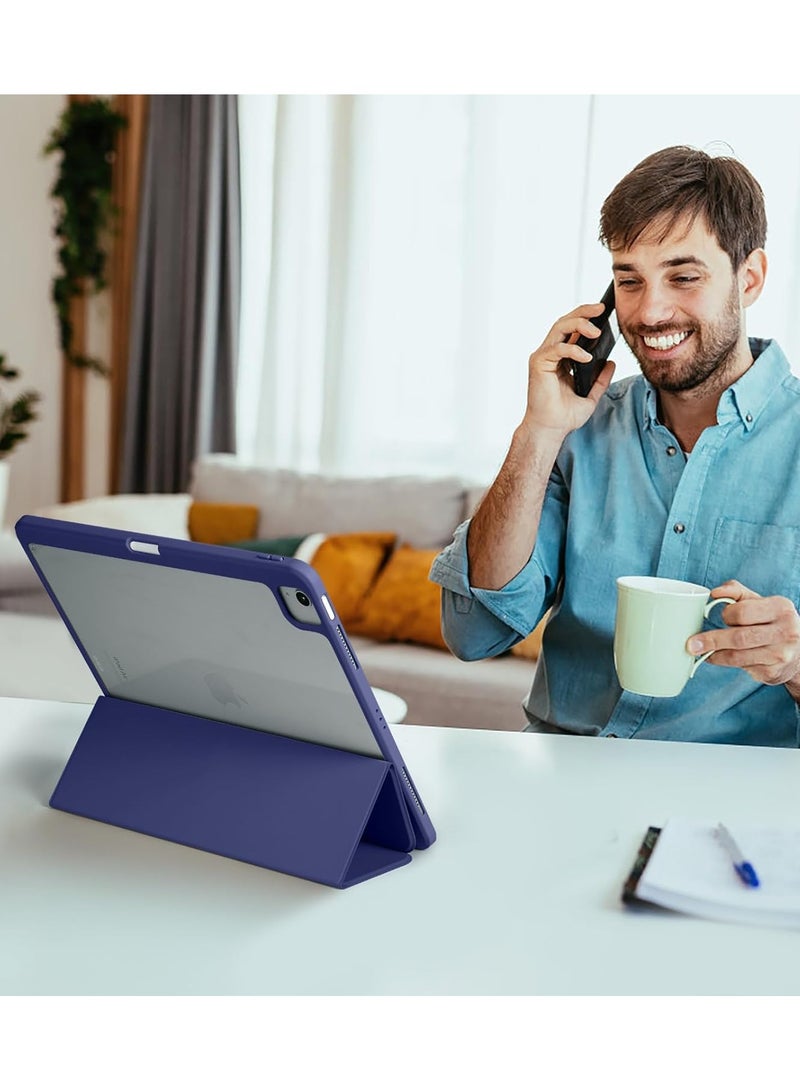 Smart Folio Stand Leather Case Cover for iPad Pro 11 inch  Dark Blue , Protective Case Cover For iPad Pro 11 Dark Blue - Image 4