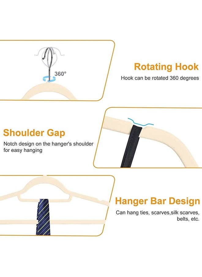 Arabest - 50 Non-slip Slim Hangers, Space-Saving and Durable for Suits, Shirts and Pants - Image 1