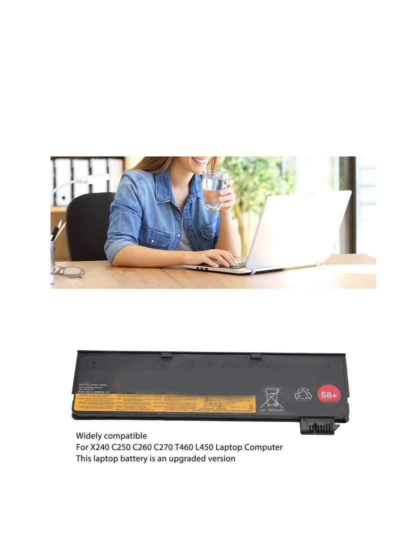 Terabyte Battery Replacement for X240 C250 C260 C270 T460 L450 Laptop, Laptop Battery 68+/6C Notebook Battery, Rated Capacity 3930mAh Lithium Battery, Multiple Safety Protections - Image 3
