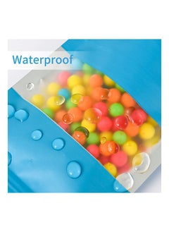 Y&D 100 Pieces Smell Proof Mylar Bags Resealable Food Storage with Clear Window Foil Pouch Stand-up for Self Sealing Supplies  - Image 4