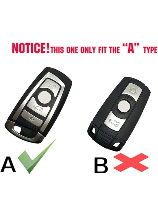 Smart carbon fiber protective case for car remote control with 4 buttons and chain, car key ring protector cover - Image 2