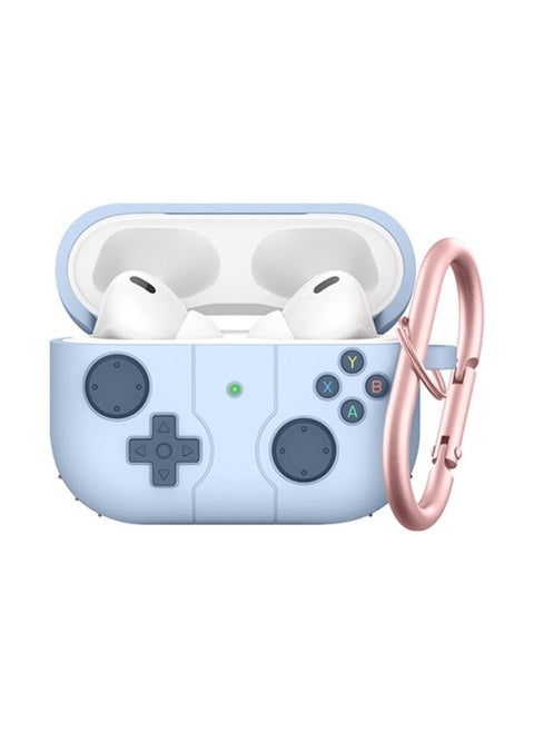 Case Cover For Airpods 3 Soft Shell Drop-proof Silicone Headphone Cover With Hook Blue