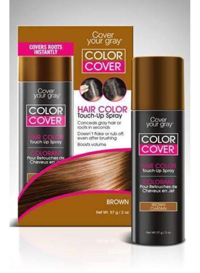 Cover Your Gray Color Touch-Up Spray, Brown, 2 Ounce