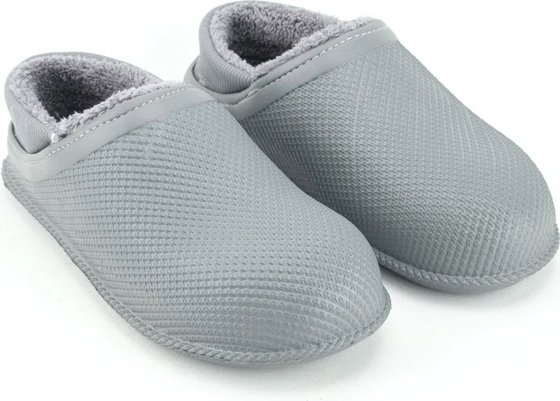Gezer Men's Winter Eva Plush Silent Sole Home Garden Slippers