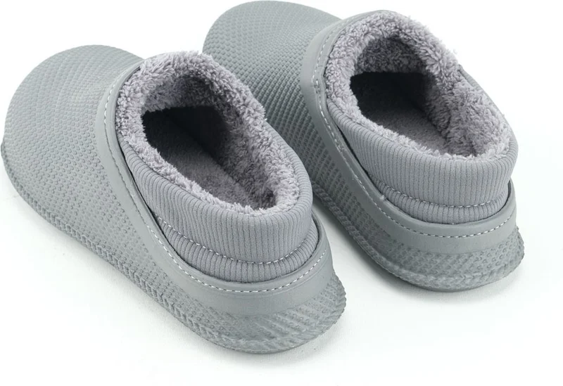 Gezer Men's Winter Eva Plush Silent Sole Home Garden Slippers