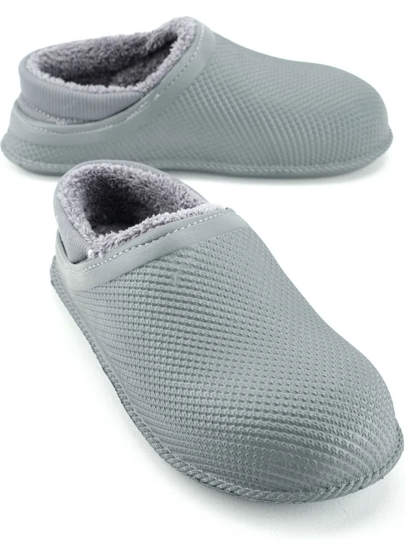 Gezer Men's Winter Eva Plush Silent Sole Home Garden Slippers