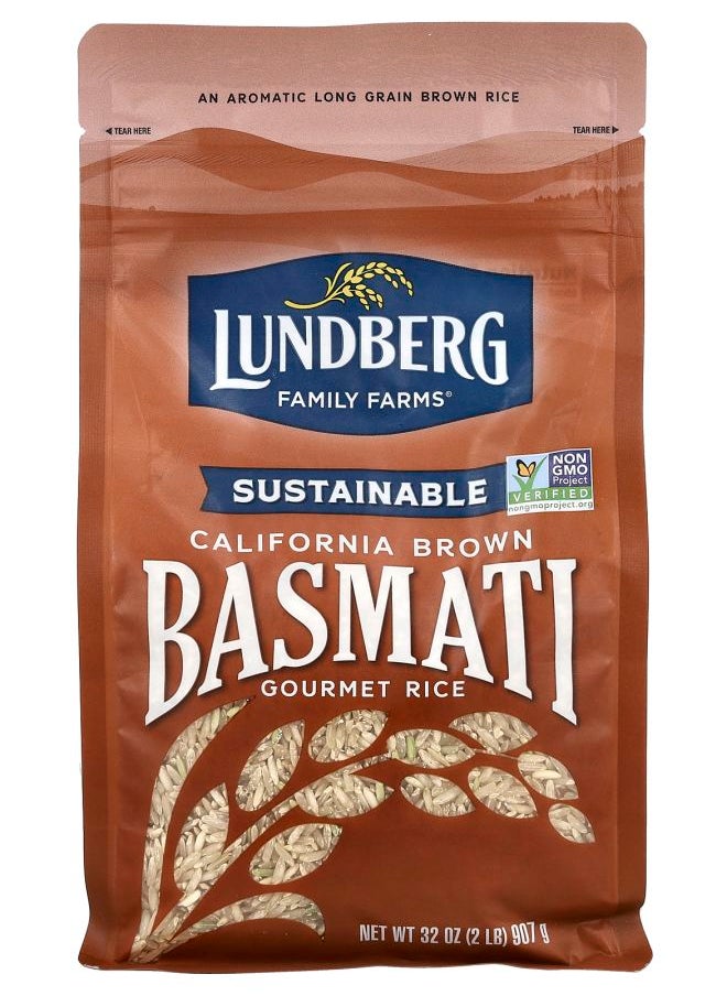 Lundberg Gourmet Rice California Brown Basmati 32 oz (907 g) 