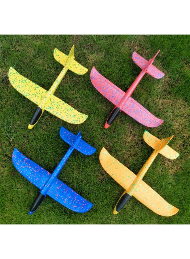 Large Foam Aircraft Light-emitting Toy Hand Throwing Aircraft 48cm Model Aircraft Children Glider Activity Push Gift Festival-Color:Hand Throw Full Body Luminous Style - Image 2