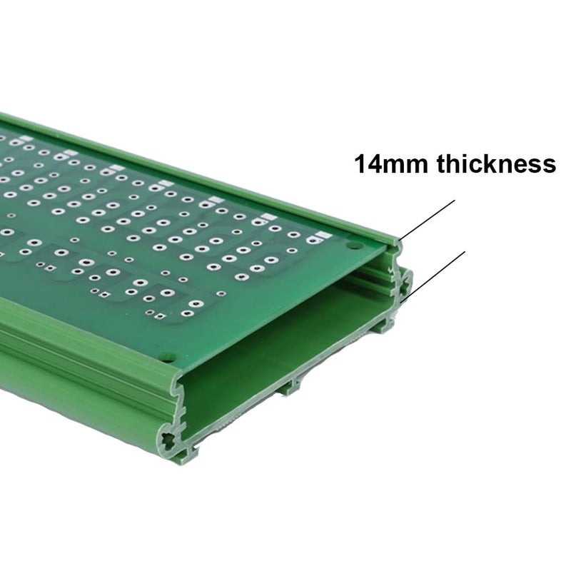 Generic Jienk Thicker Layer PCB DIN Rail Mount Carrier, Circuit Board Mounting Holder for 35mm Wide DIN Rail PCB (72mm*90mm)  - Image 2