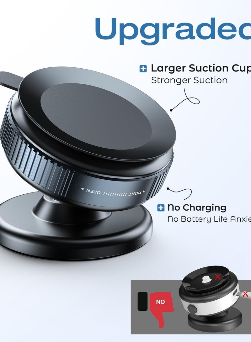 beteno Upgraded 360° Adjustable Vacuum Magnetic Suction Cup Phone Mount, Hands-Free Suction Cup Phone Holder for Car/Gym/Mirror/Smooth Surface, Compatible with iPhone Android and All Smartphones  - Image 3
