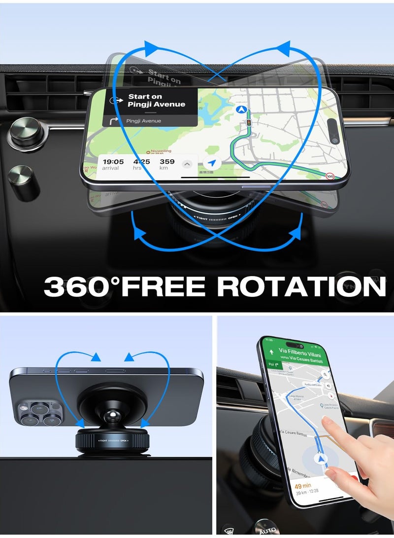 beteno Upgraded 360° Adjustable Vacuum Magnetic Suction Cup Phone Mount, Hands-Free Suction Cup Phone Holder for Car/Gym/Mirror/Smooth Surface, Compatible with iPhone Android and All Smartphones  - Image 5