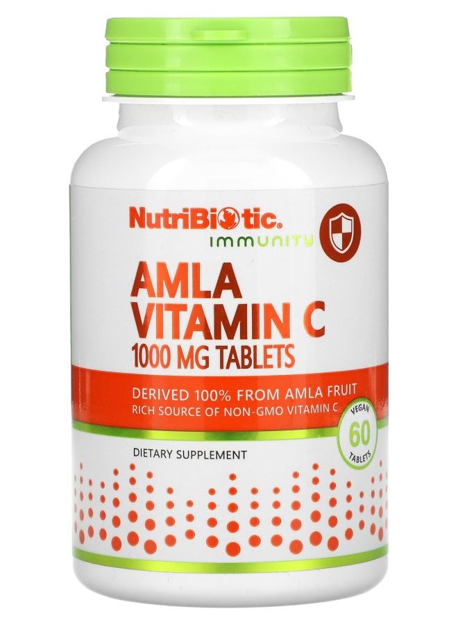 Nutribiotic Immunity Amla Vitamin C 1000 mg 60 Vegan Tablets