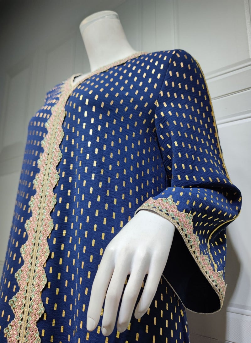 roaiss فساتين نسائية فاخرة برقبة على شكل حرف V منقطة رداء ماكسي أنماط حصرية عباية عصرية أنيقة الشرق الأوسط العربية مأدبة حفل زفاف فستان نسائي ملابس المهرجانات - Image 5