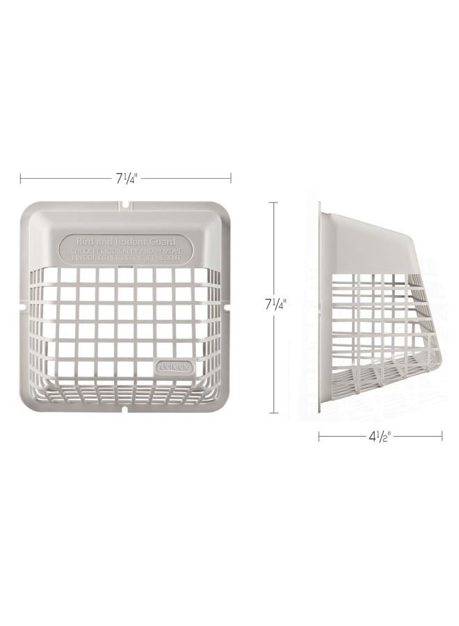 Deflecto DEFUBGWL Universal Bird Guard, Fits 3" to 4" Vents, White (UBGWL) - Image 5