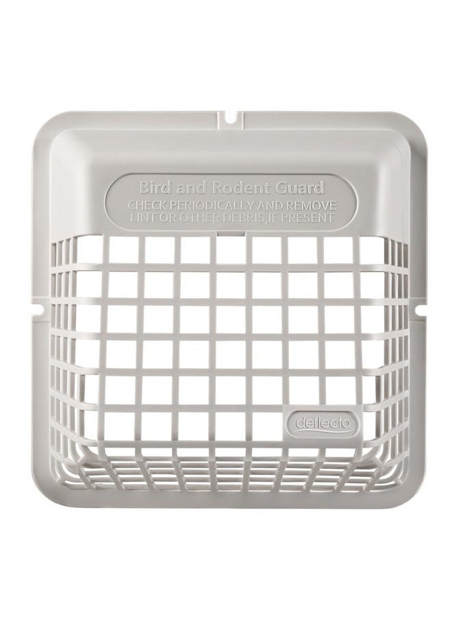 Deflecto DEFUBGWL Universal Bird Guard, Fits 3" to 4" Vents, White (UBGWL) - Image 1