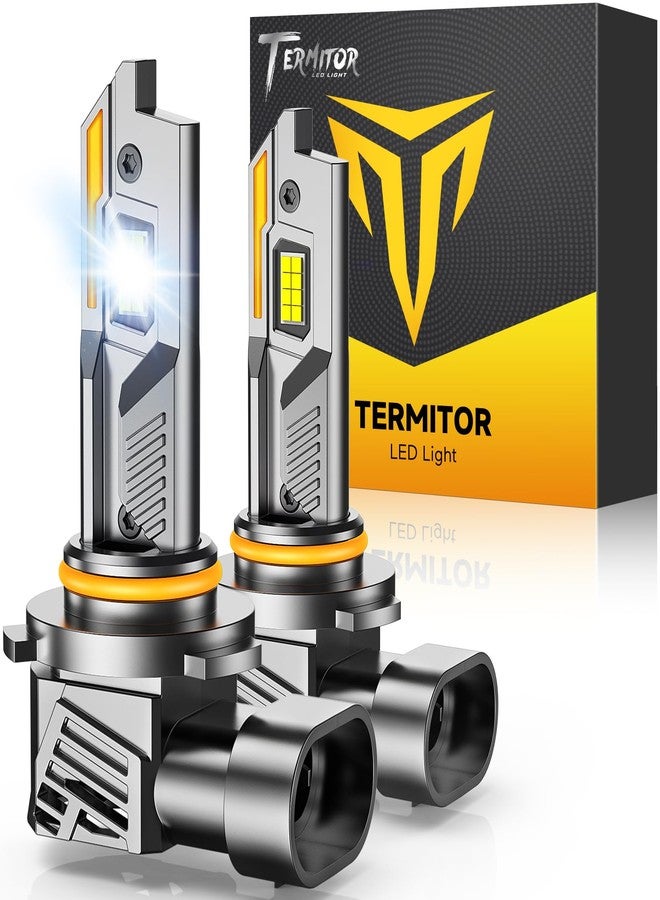 Termitor 9012/HIR2 Light Bulbs, 90,000LM 15X Ultra-Bright 6500K, 360° Adjustable Quick Install, Real 1:1 Size Direct Replacement 9012 Fog Light Bulb, IP68, Plug N Play, Pack of 2 - Image 1