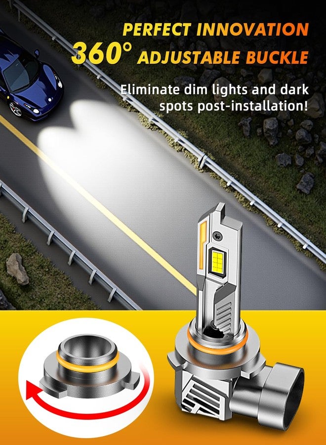 Termitor 9012/HIR2 Light Bulbs, 90,000LM 15X Ultra-Bright 6500K, 360° Adjustable Quick Install, Real 1:1 Size Direct Replacement 9012 Fog Light Bulb, IP68, Plug N Play, Pack of 2 - Image 3
