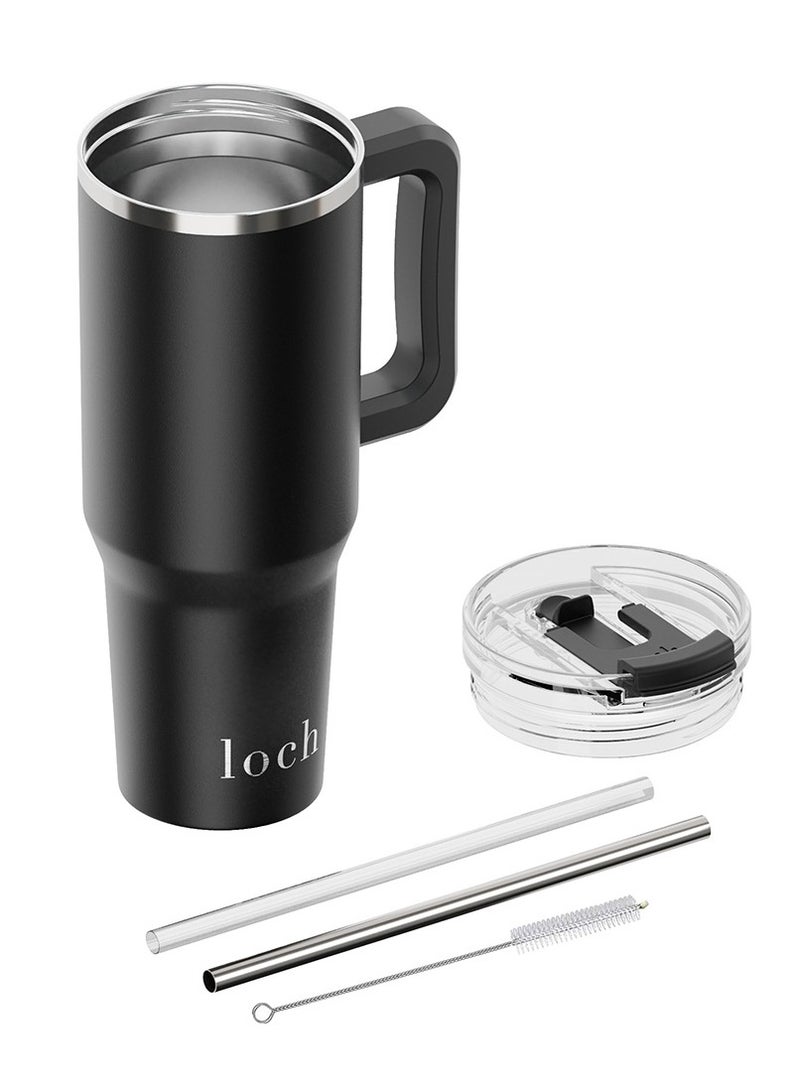 لوك ترطيب فائق أسود أحادي اللون 40 أونصة / 1200 مل مع مقبض - Image 3