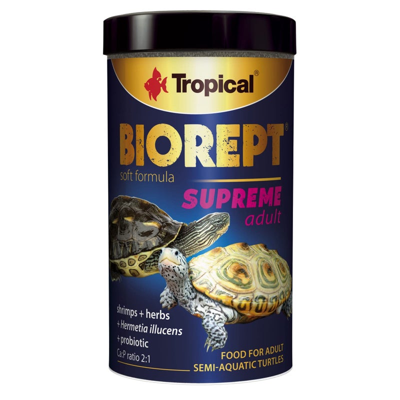 Tropical Softline Biorept Supreme Adult Turtle Food for All Aquatic Turtle & Tortoise Food 70 G/250 Ml - 11474,Pellet - Image 1