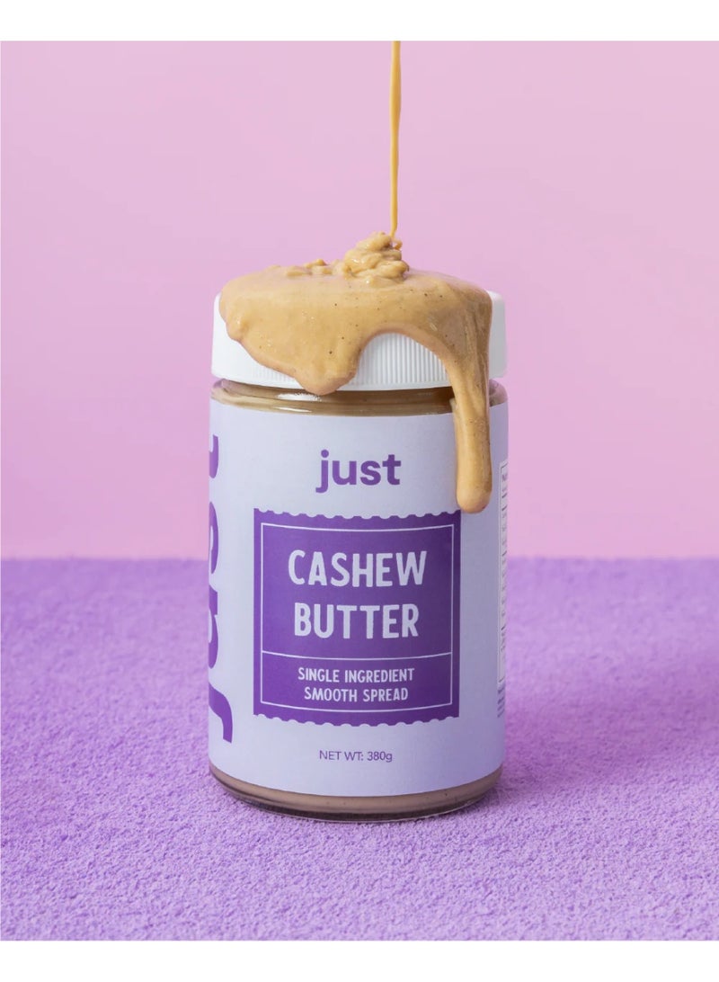 جست Just Snacks - زبدة كاجو نقية 100% - مكون واحد، قوام ناعم قابل للدهن - 380 جم - Image 3