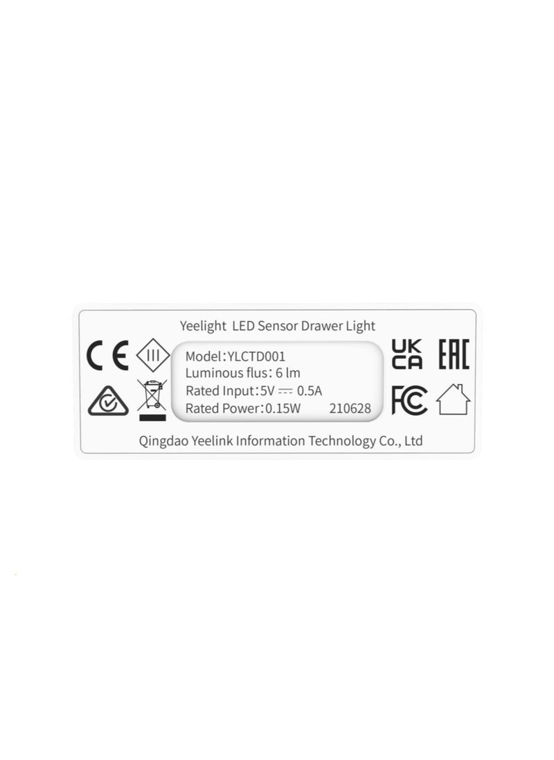 Yeelight Yeelight LED Sensor Drawer Light | USB-C Charging | Eye-Caring | Infarred and Light Sensor | Built-in Magnet  - Image 4
