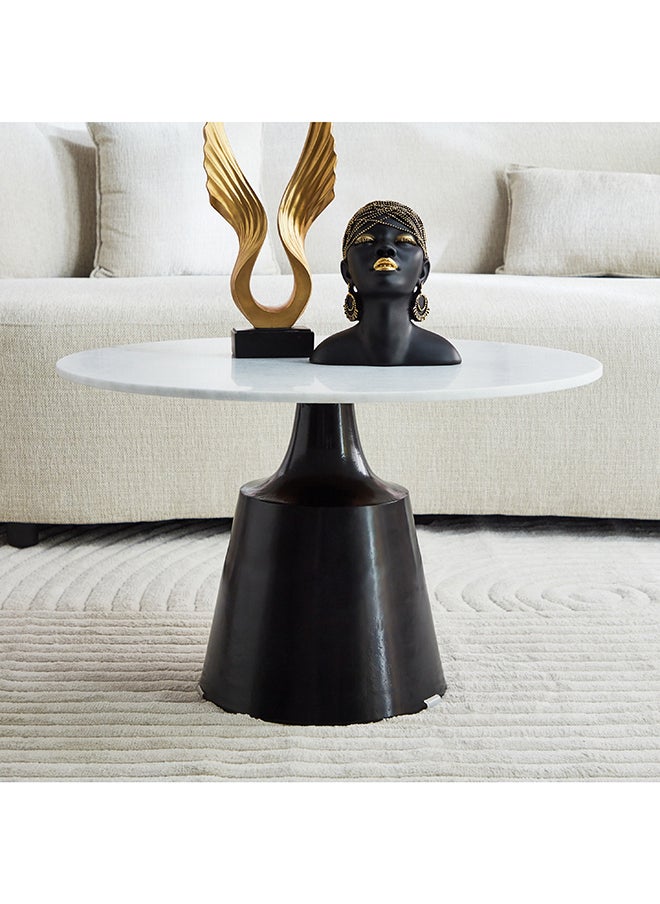 Home Box Bermuda NXT Marble Top Coffee Table 80 x 43 x 80 cm  - Image 1
