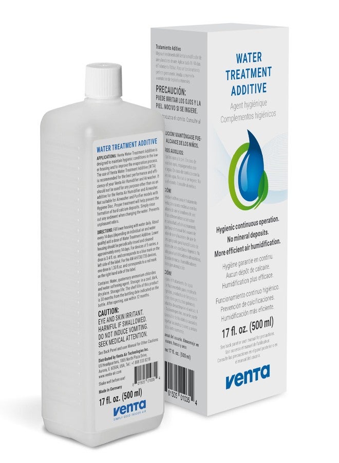 VENTA Water Treatment Additive, 17-oz Humidifiers, Prevents Mineral Build-up, Add Every 14 Days - Image 1