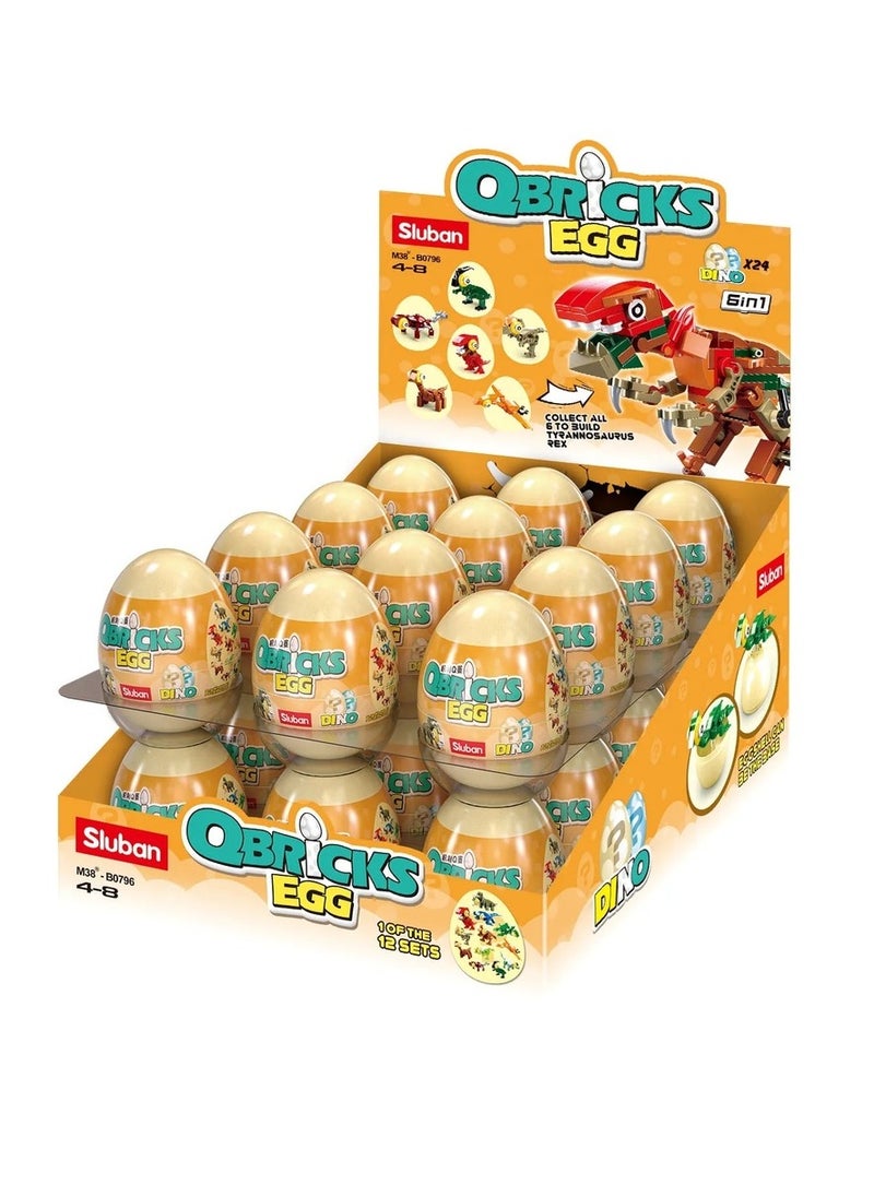 Sluban Sluban - Qbricks Egg Dino Set (Different Models) - M38-B0796S  - Image 1
