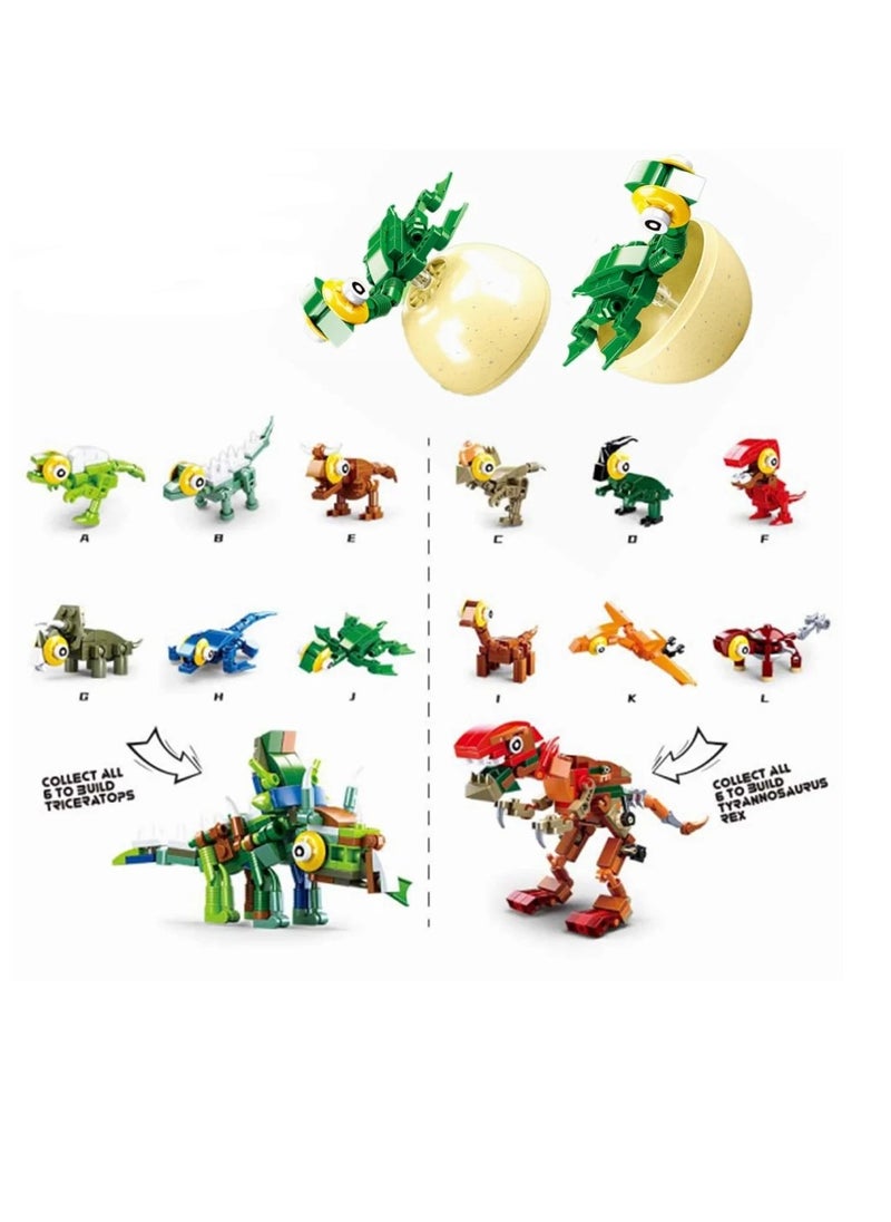 Sluban Sluban - Qbricks Egg Dino Set (Different Models) - M38-B0796S  - Image 2