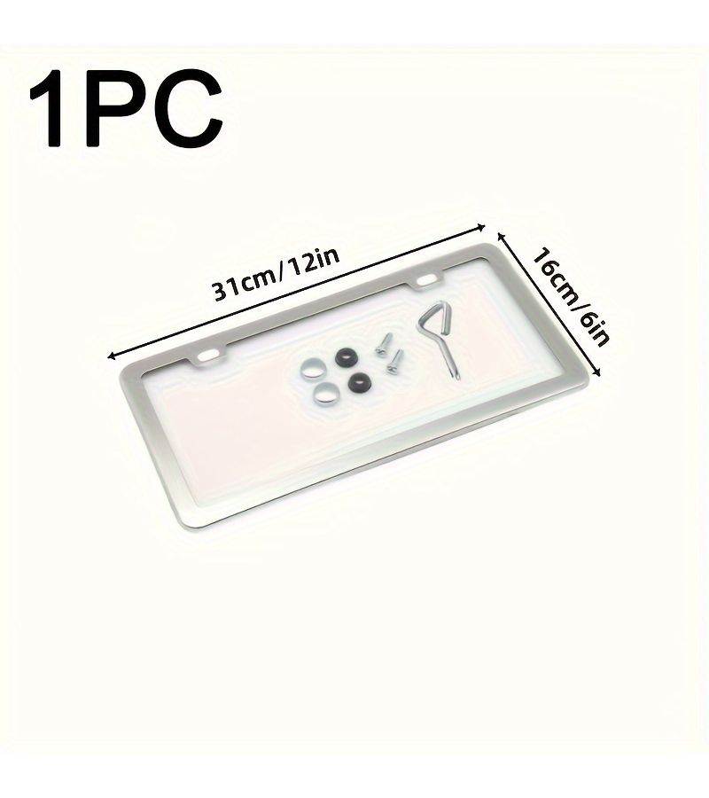 Aluminum Alloy License Plate Frame 1 Set For Vehicles In The Americas Compliant With American Standards - Image 2