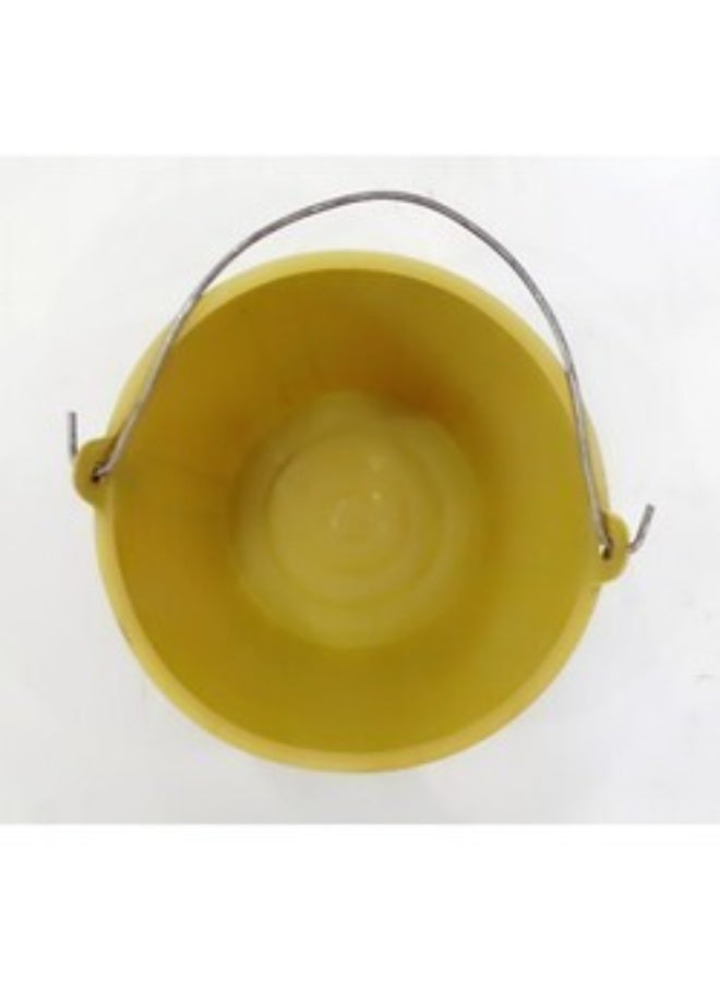 ABBASALI PVC Light Weight Bucket with Handle for Outdoor Gardeners,Construction Field etc With 3 Pair Gloves & 20Pcs Face Mask (1, YELLOW)  - Image 3
