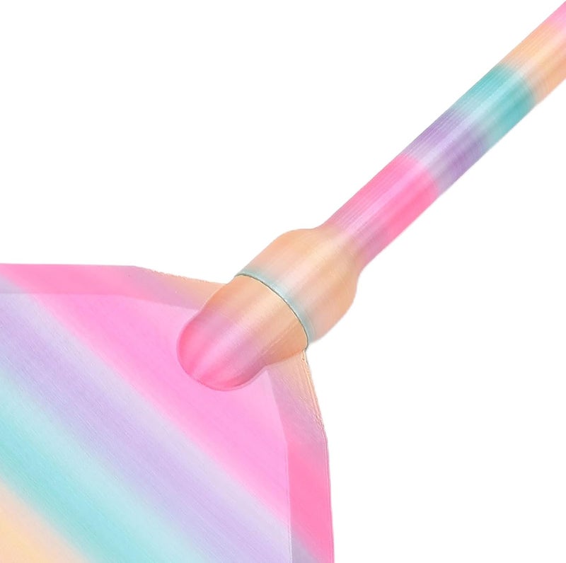 Salt mist resistant Haofy 3D Printed Credit Card Wand Tap to Pay Wand with Heart Topper and 14 Inch Handle for Contactless Payment Card Holder (Rainbow) Elegant upgraded practical design - Image 3