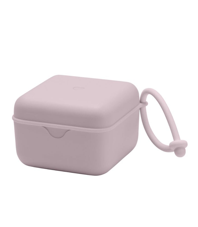 BIBS Pacifier Box with Loop for Storing Carrying Soothers 100 BPA Free Material Designed Made in Denmark Cloud