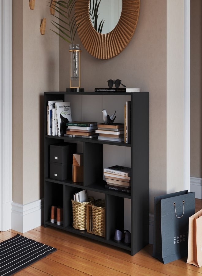 ارت ان  ارفف متعددة الاستعمالات لون اسود 90*90*26 - Image 1