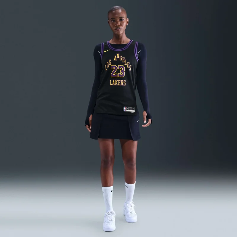 Nike Black Men's NBA Los Angeles Lakers City Edition Swingman Basketball Jersey for Men | Best Price UAE