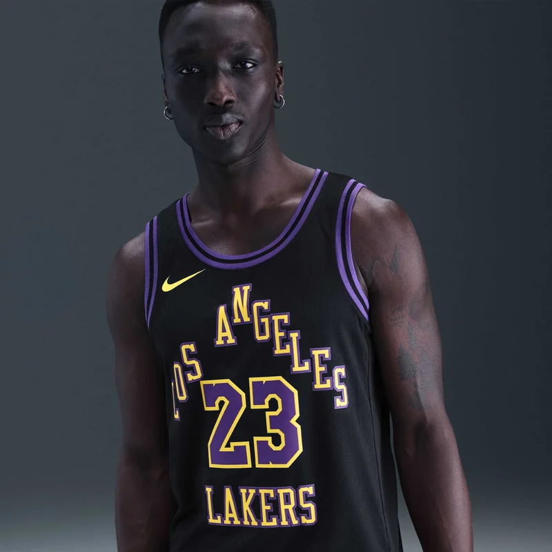 Nike Men's NBA Los Angeles Lakers City Edition Swingman Basketball Jersey