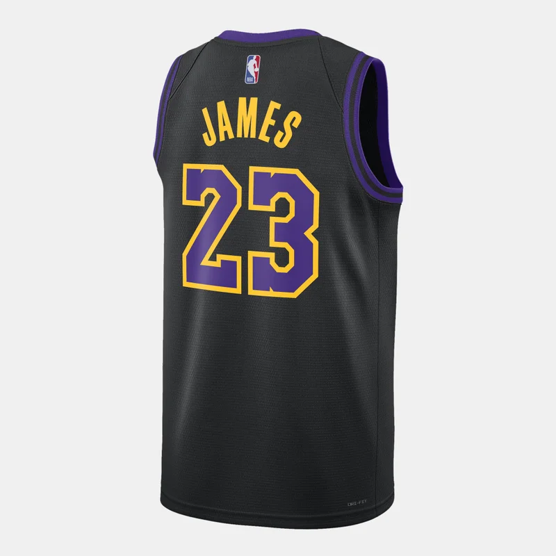 Nike Black Men's NBA Los Angeles Lakers City Edition Swingman Basketball Jersey for Men | Best Price UAE