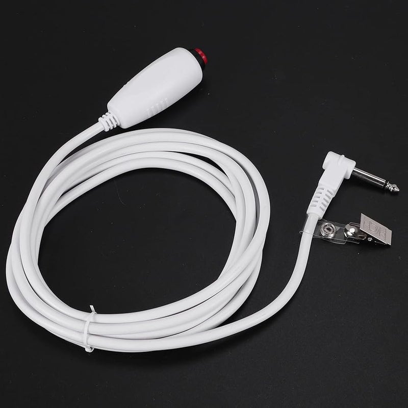 كابل طوارئ ممرضة مع مفتاح ضغط أبيض 6.35 مم خط - Image 2